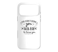 Dieu ne t'a Pas amené si Loin pour Te Quitter Coque pour iPhone 17 Pro Max
