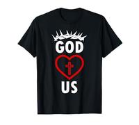 Dieu Nous Aime JÉSUS CHRÉTIEN Religieux T-Shirt