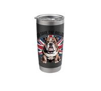 Dieu protège le bouledogue Gobelet isotherme en acier inoxydable double paroi