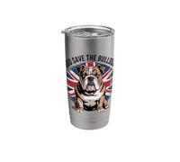Dieu protège le bouledogue Gobelet isotherme en acier inoxydable double paroi