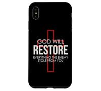 Dieu restaurera tout ce que l'ennemi vous a volé Coque pour iPhone XS Max