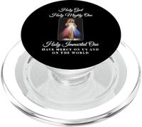 Dieu sacré de la miséricorde Divine, prière catholique PopSockets PopGrip pour MagSafe