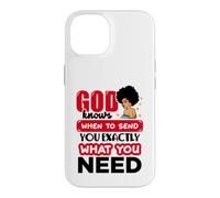 Dieu Sait Quand Vous Envoyer exactement des Femmes Noires chrétiennes Coque pour iPhone 14