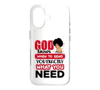 Dieu Sait Quand Vous Envoyer exactement des Femmes Noires chrétiennes Coque pour iPhone 17