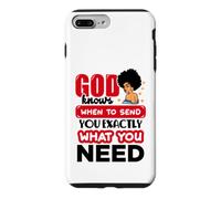 Dieu Sait Quand Vous Envoyer exactement des Femmes Noires chrétiennes Coque pour iPhone 7 Plus/8 Plus
