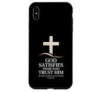 Dieu satisfait Ceux Qui Font Confiance au Psaume 81 Écriture Coque pour iPhone XS Max