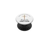 Dieu si aimé Le Monde Verset biblique chrétien PopSockets PopGrip Adhésif