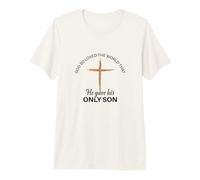 Dieu si aimé Le Monde Verset biblique chrétien T-Shirt Haut de Gamme