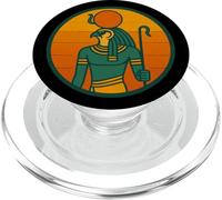 Dieu Soleil égyptien rétro Ra Falcon tête Egypte divinité PopSockets PopGrip pour MagSafe