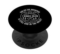Dieu sur la montagne Boho Line Art Christian PopSockets PopGrip Adhésif