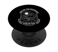 Dieu sur la montagne est toujours Dieu dans la vallée Christian PopSockets PopGrip Adhésif