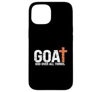 Dieu sur toutes choses. De tel Jésus. Le plus grand de tous Coque pour iPhone 15