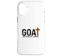 Dieu sur toutes choses. De tel Jésus. Le plus grand de tous Coque pour iPhone 16 Plus