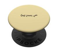 Dieu t'aime - Encouragement pour Les chrétiens PopSockets PopGrip Adhésif