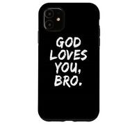 Dieu t'aime, frère, Foi chrétienne, Foi, église Religieuse Coque pour iPhone 11