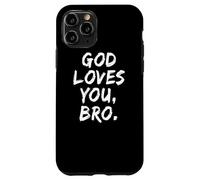 Dieu t'aime, frère, Foi chrétienne, Foi, église Religieuse Coque pour iPhone 11 Pro