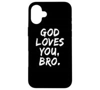 Dieu t'aime, frère, Foi chrétienne, Foi, église Religieuse Coque pour iPhone 16 Plus