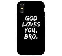 Dieu t'aime, frère, Foi chrétienne, Foi, église Religieuse Coque pour iPhone X/XS