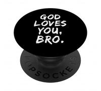 Dieu t'aime, frère, Foi chrétienne, Foi, église Religieuse PopSockets PopGrip Adhésif