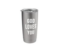 Dieu t'aime Gobelet isotherme en acier inoxydable double paroi