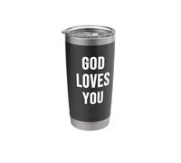 Dieu t'aime Gobelet isotherme en acier inoxydable double paroi