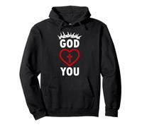 Dieu t'aime JÉSUS CHRÉTIEN Religieux Sweat à Capuche