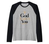 Dieu t'aime Manche Raglan