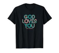 Dieu t'aime T-Shirt Graphique avec Valeur