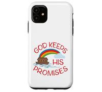 Dieu Tient Ses promesses Mignons Religieux Noahs Arche Coque pour iPhone 11