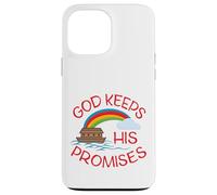 Dieu Tient Ses promesses Mignons Religieux Noahs Arche Coque pour iPhone 13 Pro Max