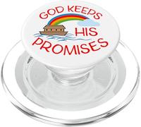 Dieu Tient Ses promesses Mignons Religieux Noahs Arche PopSockets PopGrip pour MagSafe