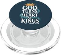 Dieu transforme Le cœur des Rois (Prov 21:1) PopSockets PopGrip pour MagSafe
