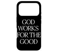 Dieu Travaille pour Le Bon chrétien Jésus Faith Écriture Coque pour iPhone 17 Pro