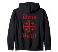 Dieu Veut - Croix de Jérusalem Sweat à Capuche