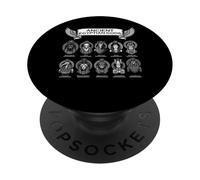 Dieux égyptiens Antiques divinités de la mythologie de l'Égypte PopSockets PopGrip Adhésif
