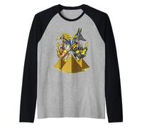 Dieux égyptiens Anubis Horus Ra Pyramides égyptiennes Ankh Manche Raglan