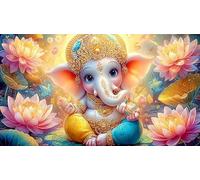 Dieux Indiens 1000 pièces Puzzle pour Adultes Papier recyclé Extremement Difficile Stimulant pour décoration Murale et Cadeaux 38x52cm/1000pcs