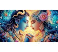 Dieux Indiens Puzzle 1000 pièces Papier recyclé Idée Cadeau Parfaite Jeu Stimulant pour Adultes et Enfants de 12+ Ans 70x50cm/1000pcs