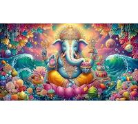 Dieux Indiens Puzzle pour Adultes 1000 pièces Jeu éducatif détente Cadeau Amusant & Activité Maison pour Adultes et Enfants de 12+ Ans 38x26cm/1000pcs