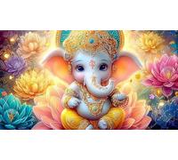 Dieux Indiens Puzzle pour Adultes 1000 pièces Papier recyclé Jeu Familial Amusant & Stimulant Jeu éducatif détente 38x26cm/1000pcs