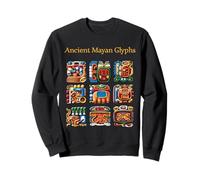 Dieux mayas Symboles Anciens Aztèques Mexicain Sweatshirt
