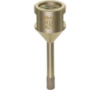 Diewe Carreaux Forets diamantés Premium 7 Forets à carrelage pour meuleuses d'angle M14 ø 6mm