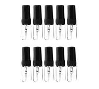 dieyyuca Lot de 10 bouteilles de parfum en verre Portable Mini Taille Voyage Vide Bouteilles en Verre Spray Parfum (2 Ml)