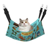 DIEzig Asia Europe Afrique Hamac de taille moyenne à suspendre pour chaton, furet, chiot ou petit animal de compagnie