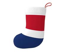 DIEzig Bas de Noël avec bordure en flanelle, manchette en peluche pour sapin de Noël, cheminée de vacances, drapeau néerlandais