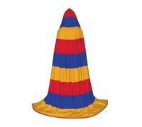 DIEzig Cape à capuche avec drapeau de l'Arménie pour adolescents gothique fantaisie médiévale Cosplay longue cape