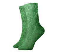DIEzig Chaussettes légères et respirantes à paillettes vertes pour activités de plein air