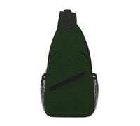 DIEzig Hunter Sac à bandoulière pour homme et femme Motif pétales floraux Vert, Noir , Taille unique