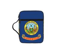 DIEzig Idaho Sac de rangement polyvalent avec plusieurs poches pour livre, tablette et stylo Motif drapeau de l'État de l'Idaho