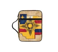 DIEzig Map01 Sac de rangement avec plusieurs poches pour livres, tablettes et stylos Motif drapeau du Mexique